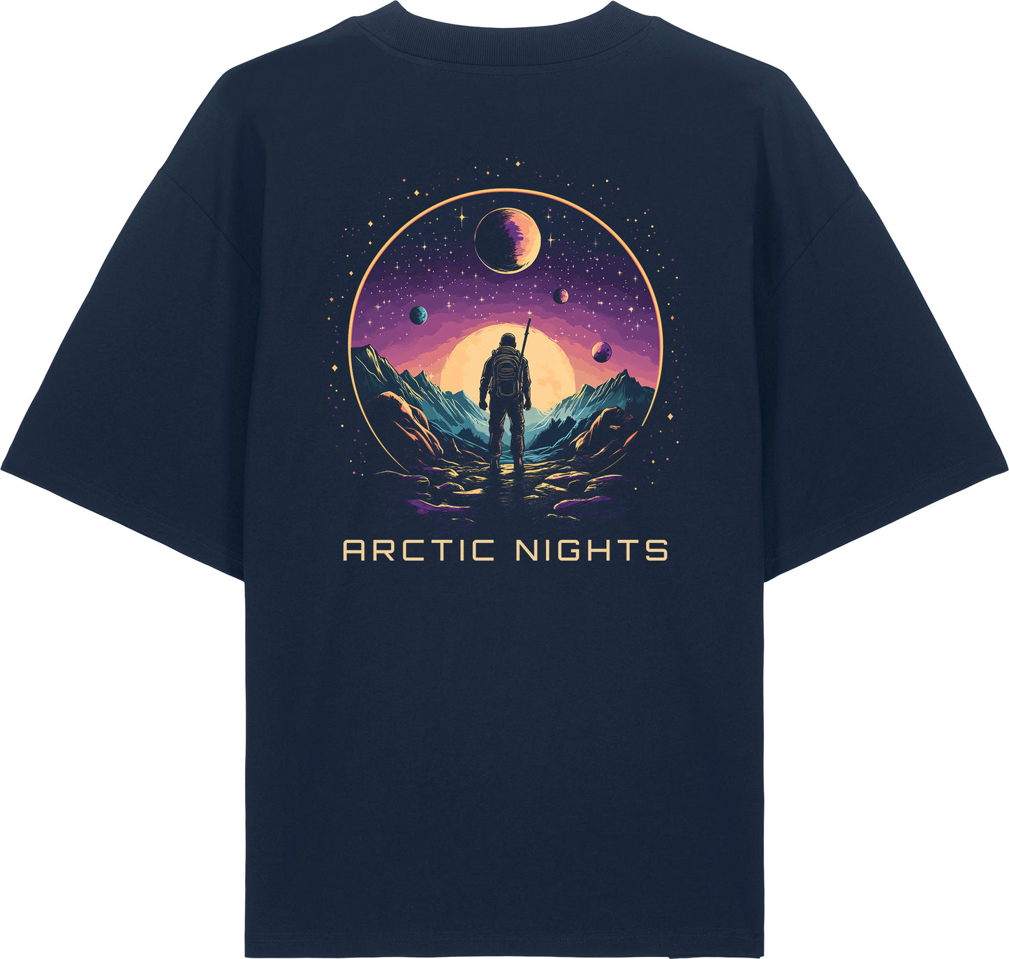 Oversized t-shirt heavy - Arctic nights