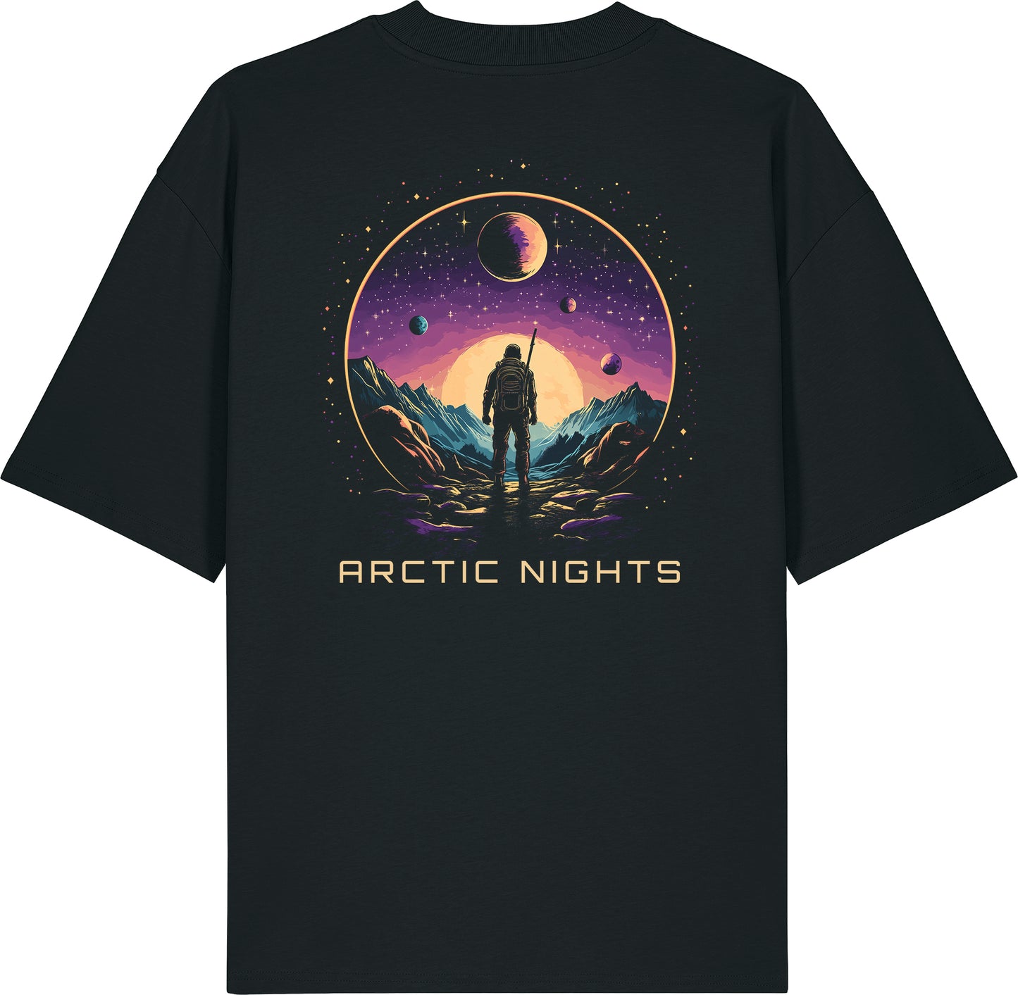 Oversized t-shirt - Arctic nights