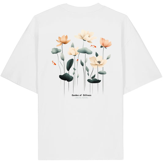 Oversized t-shirt heavy - Garden of stillness