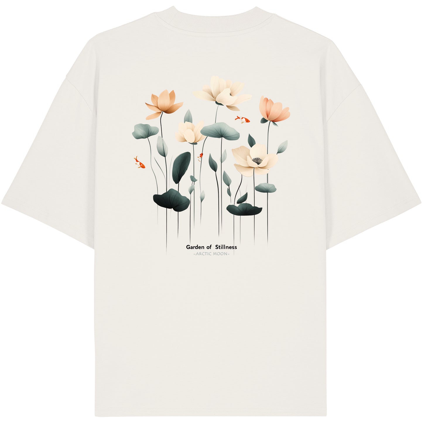 Oversized t-shirt heavy - Garden of stillness