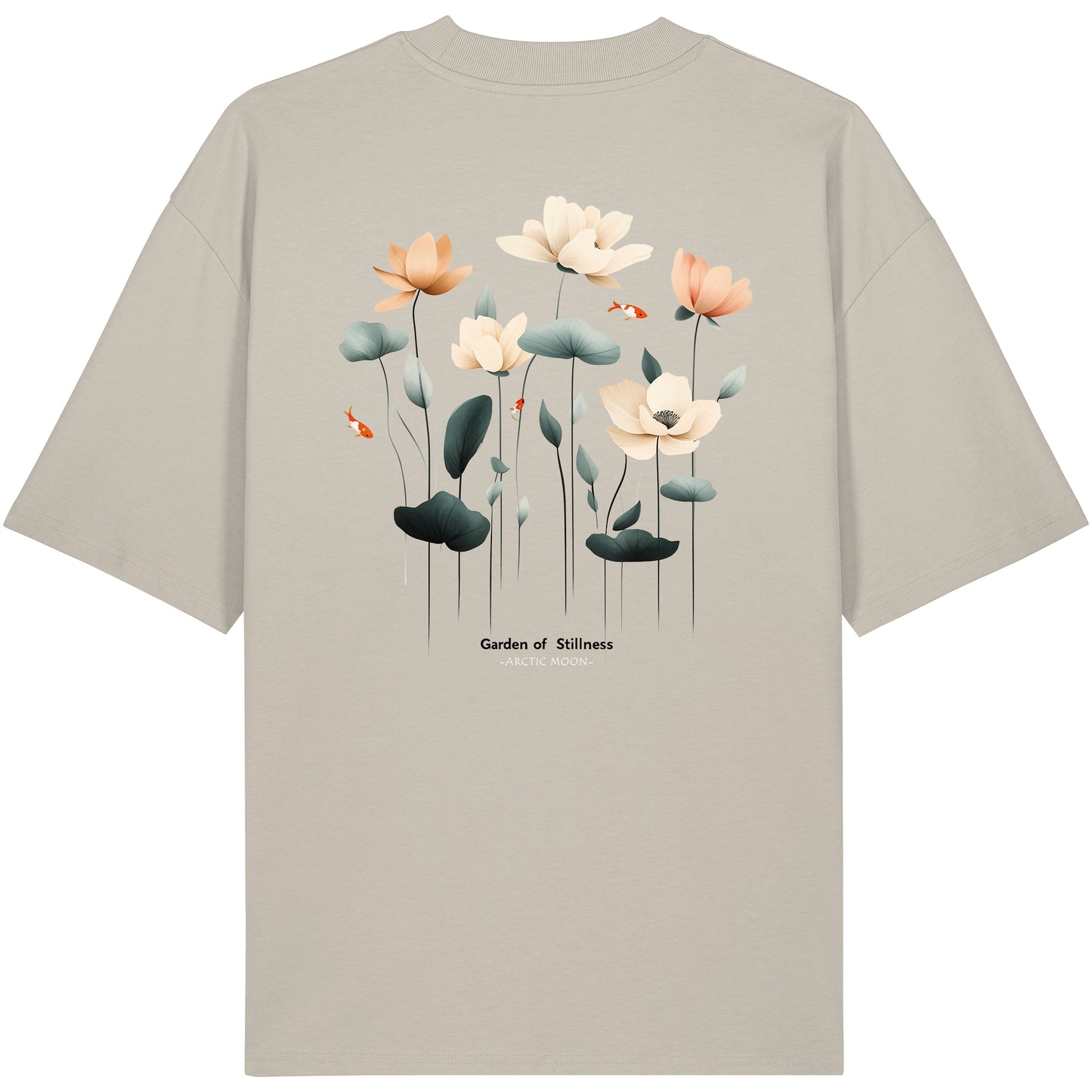 Oversized t-shirt - Garden of stillness