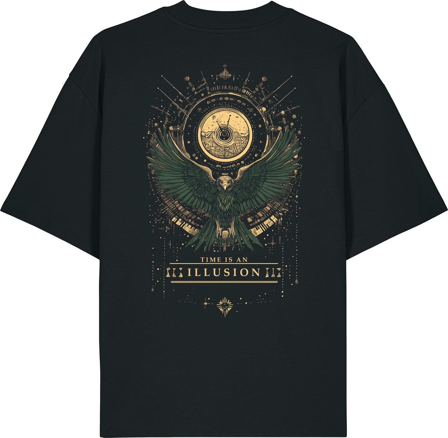 Oversized t-shirt heavy - Time is an illusion