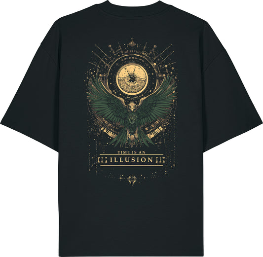 Oversized t-shirt heavy - Time is an illusion