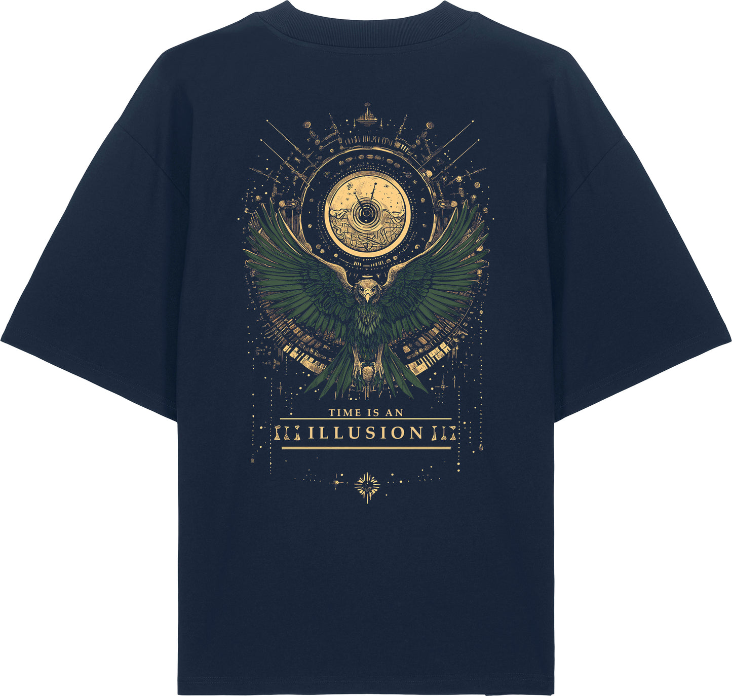 Oversized t-shirt heavy - Time is an illusion