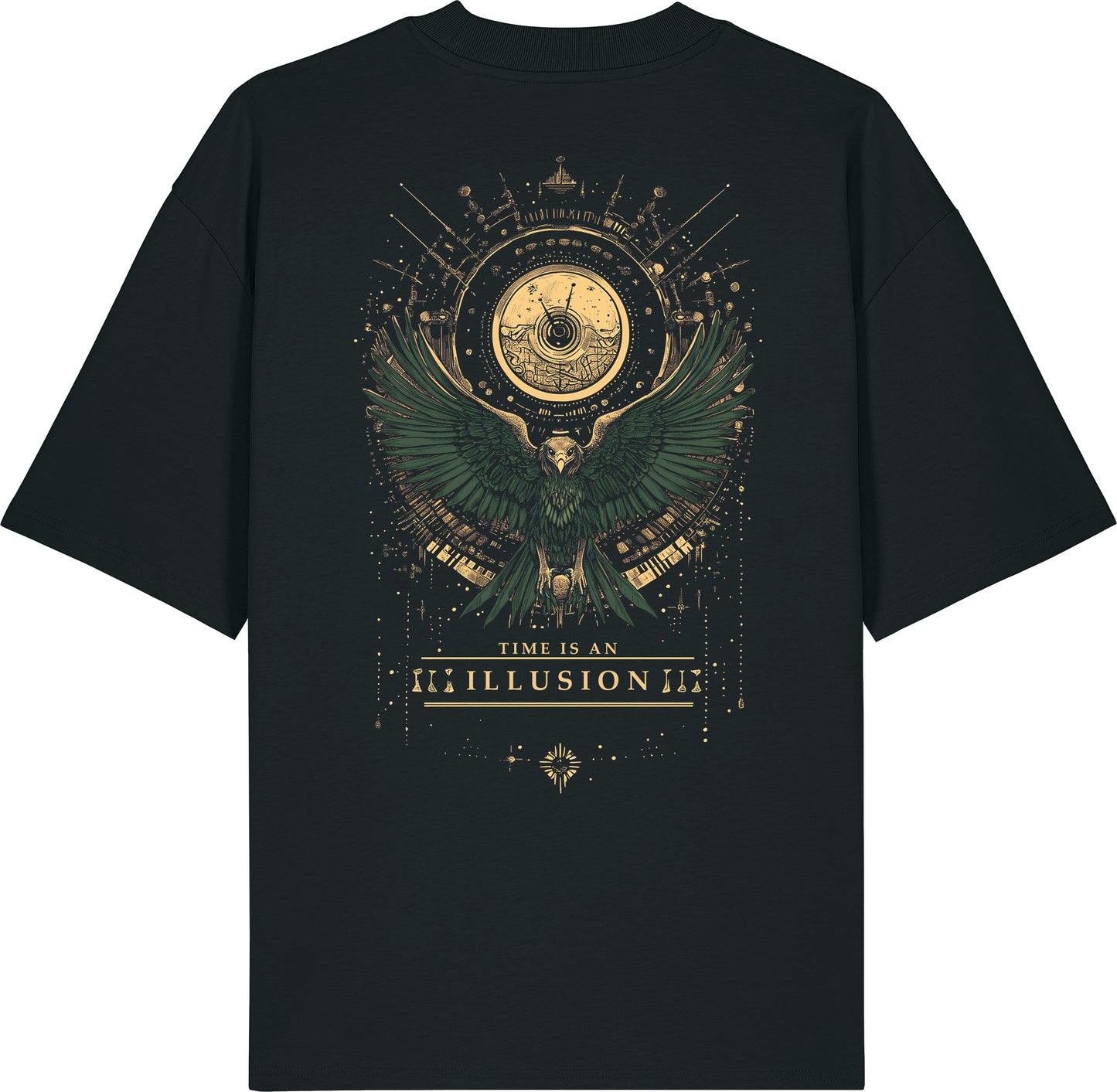 Oversized t-shirt - Time is an illusion