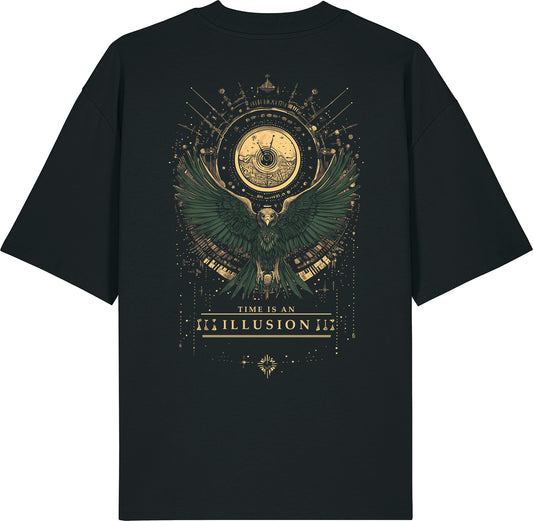 Oversized t-shirt - Time is an illusion