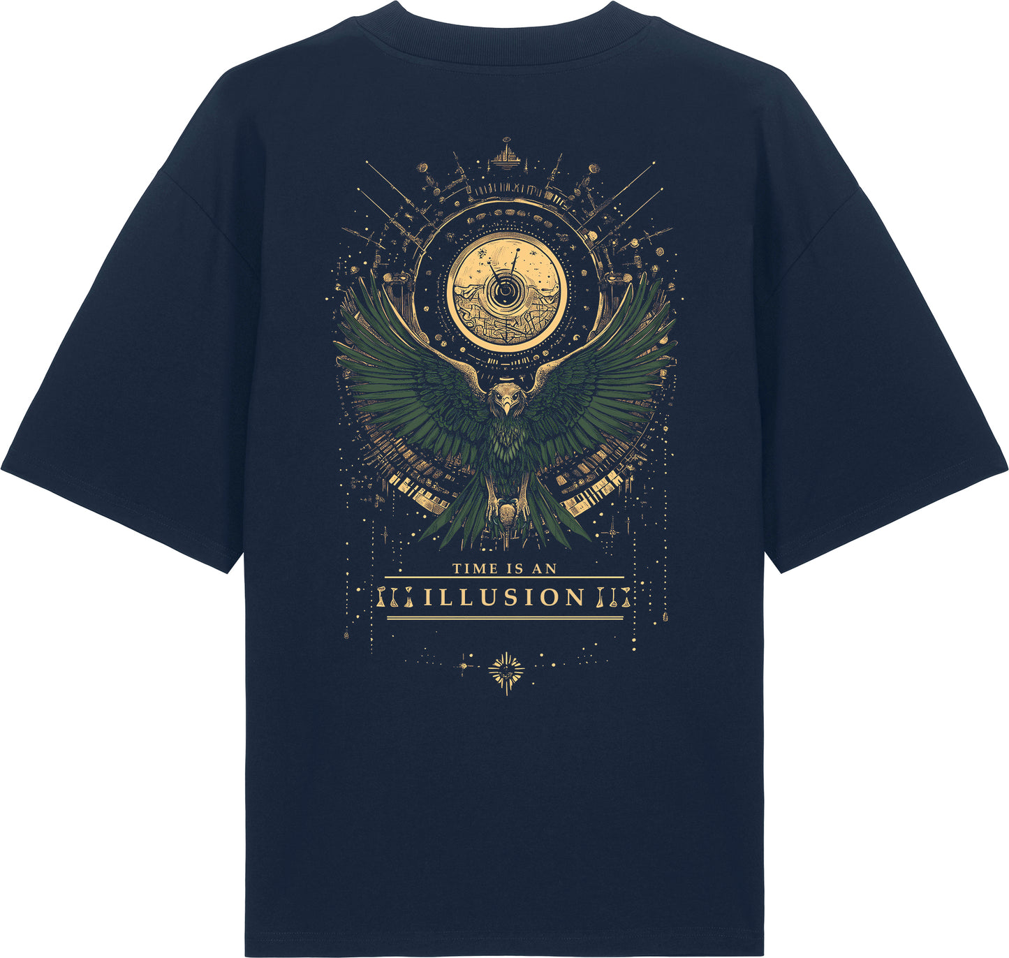 Oversized t-shirt - Time is an illusion